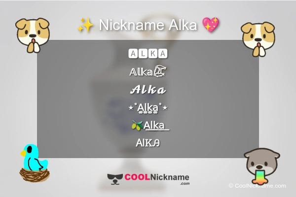 Stylish Nickname for Alka