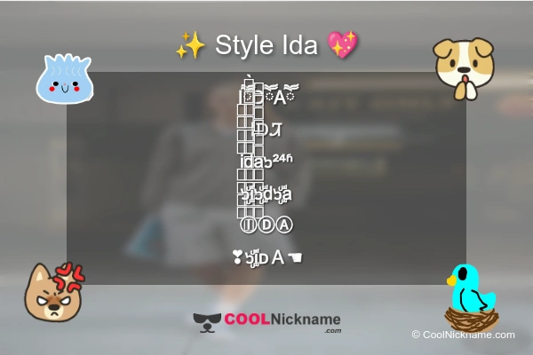 Stylish Nickname for Ida