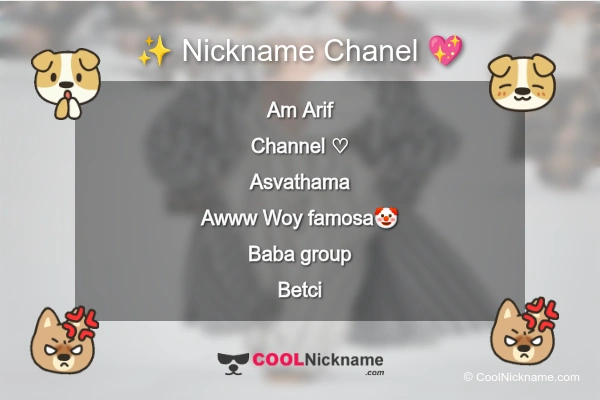 Stylish Nickname for Chanel