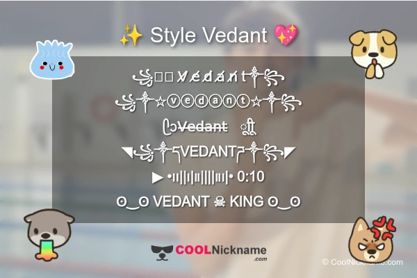 Stylish Nickname for Vedant