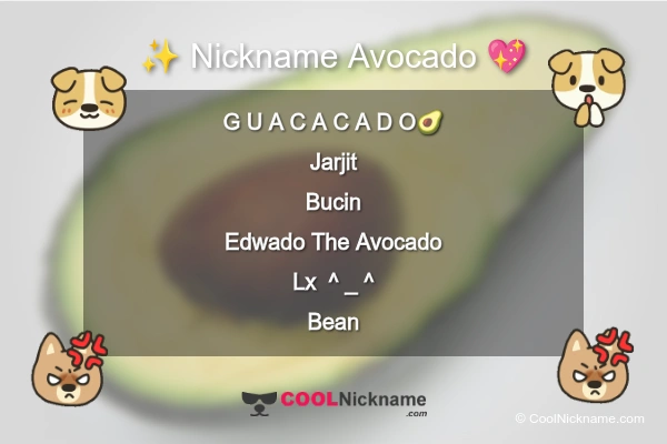 Stylish Nickname for Avocado