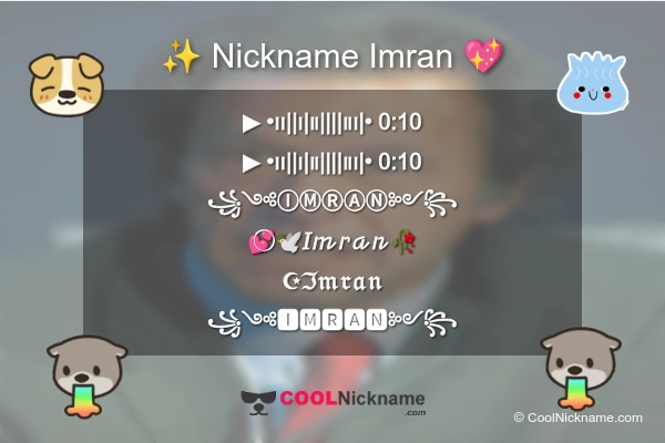 Stylish Nickname for Imran