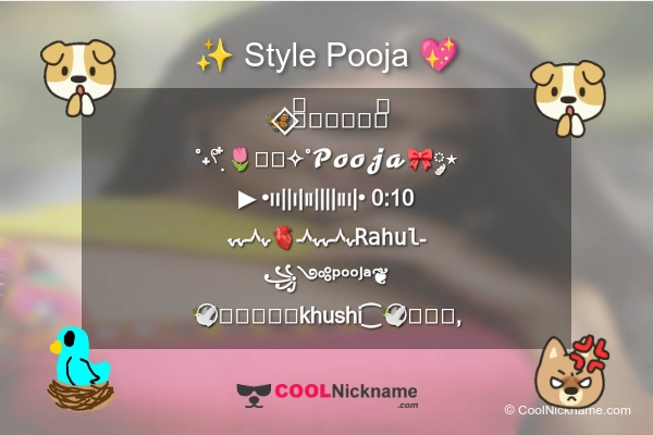 Stylish Nickname for Pooja