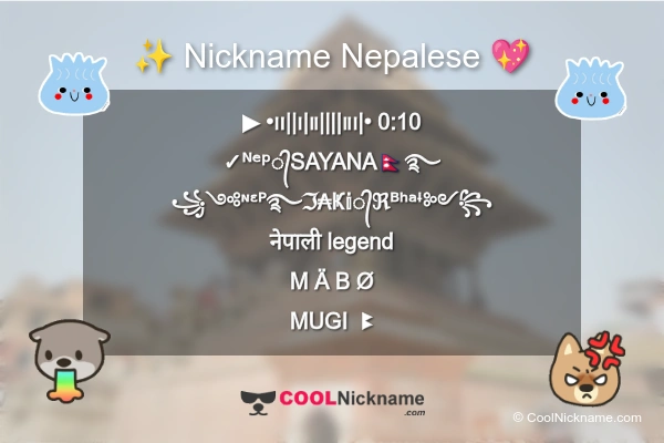 Stylish Nickname for Nepalese