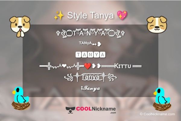 Stylish Nickname for Tanya