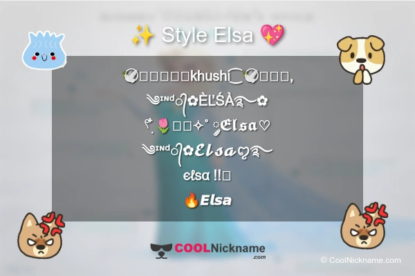 Stylish Nickname for Elsa