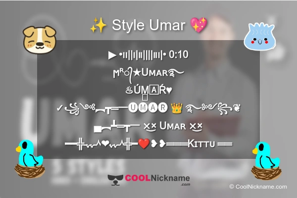 Stylish Nickname for Umar