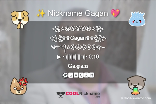 Stylish Nickname for Gagan