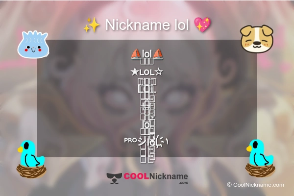 Stylish Nickname for lol