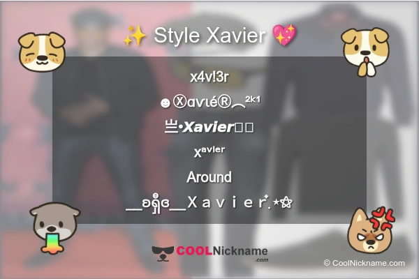 Stylish Nickname for Xavier