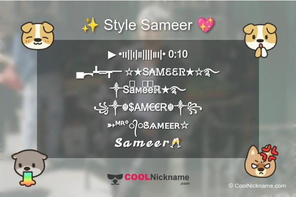 Stylish Nickname for Sameer