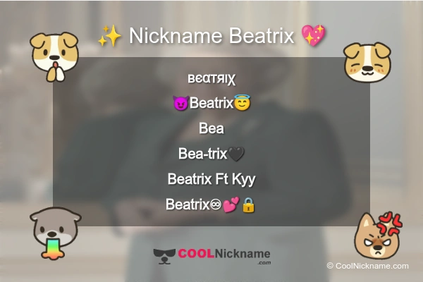 Stylish Nickname for Beatrix