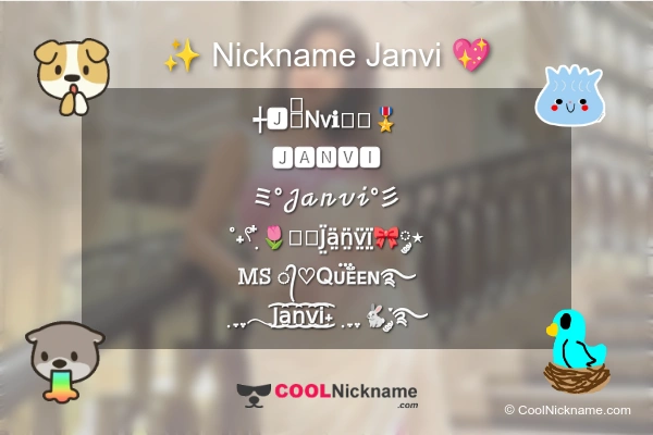 Stylish Nickname for Janvi