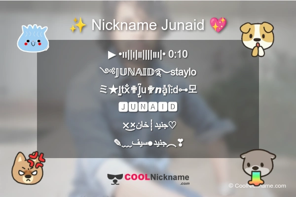 Stylish Nickname for Junaid