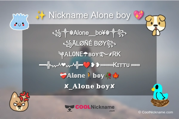 Alone boy