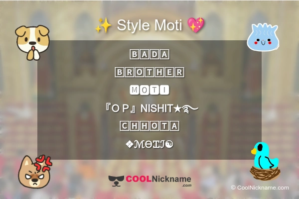 Stylish Nickname for Moti