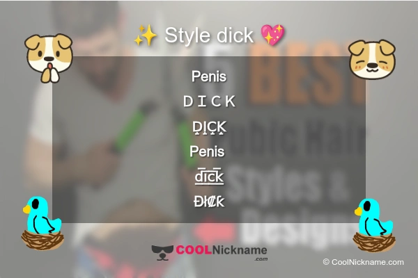 dick