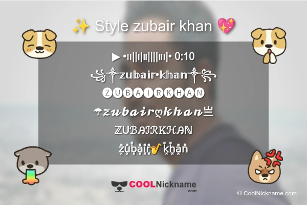 zubair khan