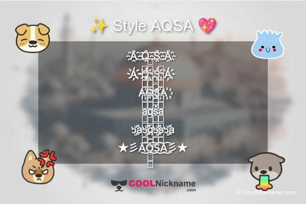 Stylish Nickname for AQSA