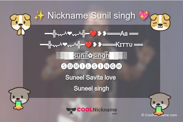 Stylish Nickname for Sunil singh