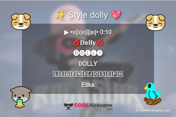 Stylish Nickname for dolly