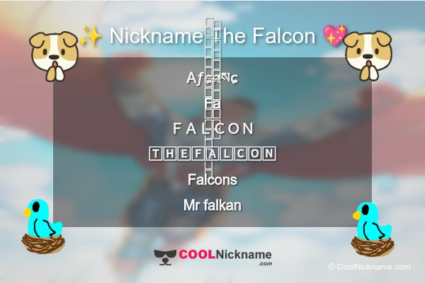Stylish Nickname for The Falcon