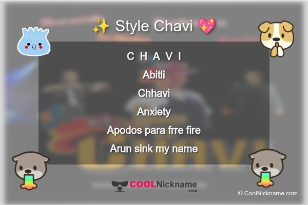 Stylish Nickname for Chavi