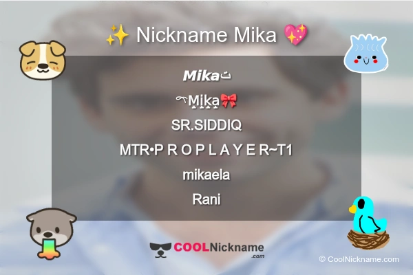 Stylish Nickname for Mika