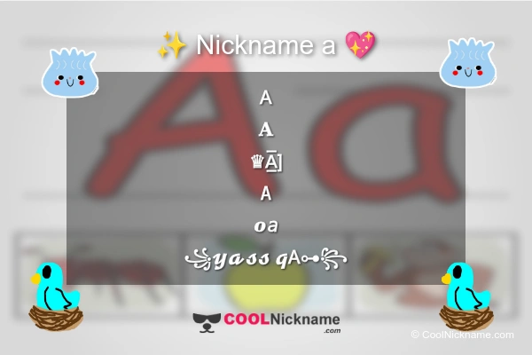 Stylish Nickname for a