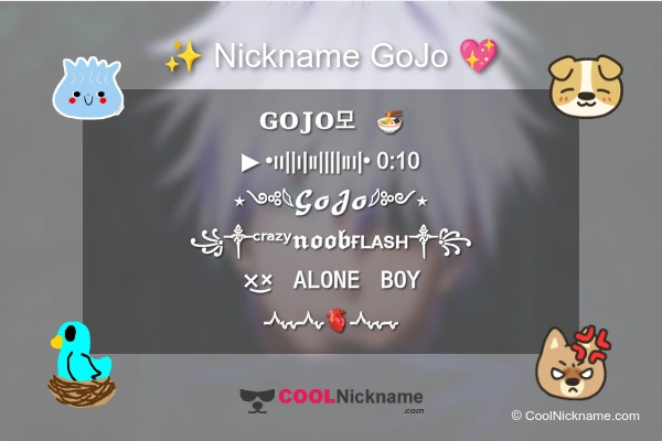 Stylish Nickname for GoJo