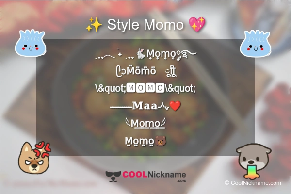 Stylish Nickname for Momo
