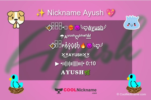 Stylish Nickname for Ayush