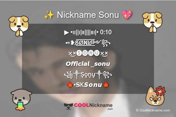 Stylish Nickname for Sonu