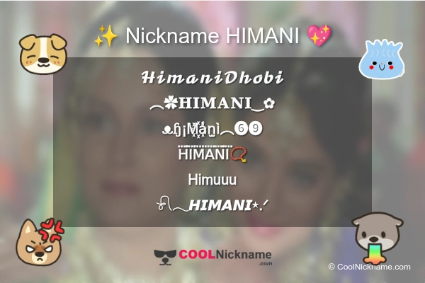 Stylish Nickname for HIMANI