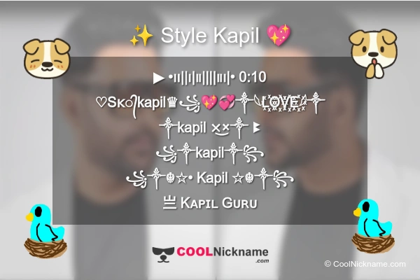 Stylish Nickname for Kapil