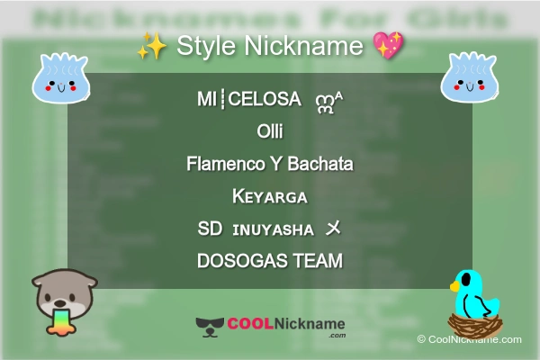 Stylish Nickname for Nickname