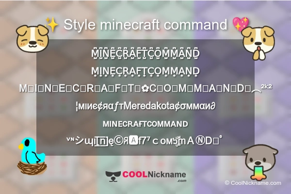 minecraft command