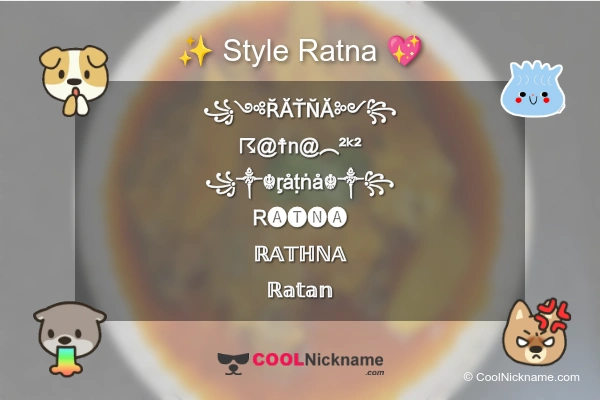 Stylish Nickname for Ratna