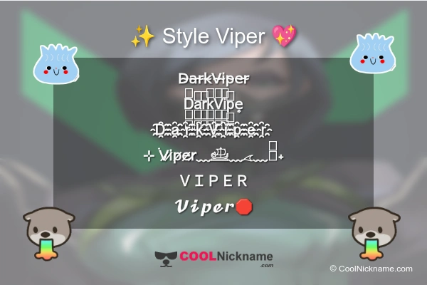 Stylish Nickname for Viper