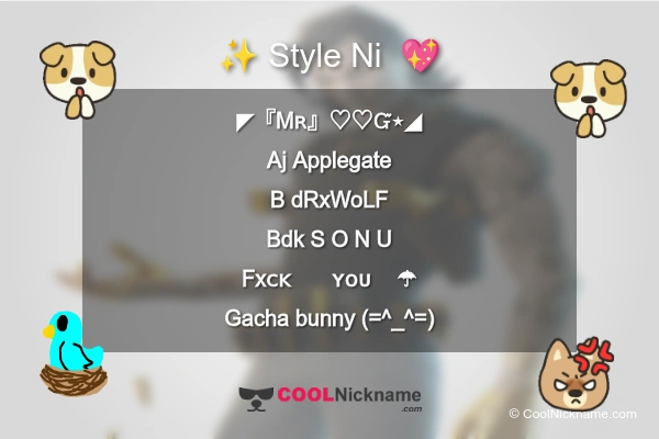 Stylish Nickname for Ni 