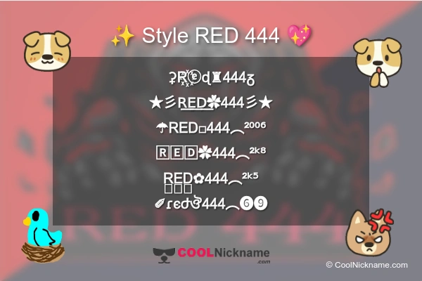 RED 444