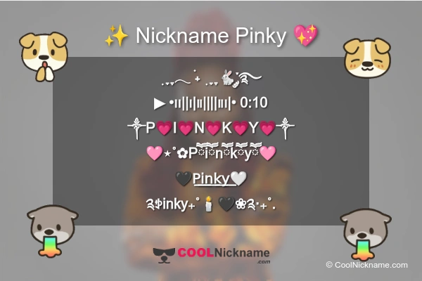 Stylish Nickname for Pinky