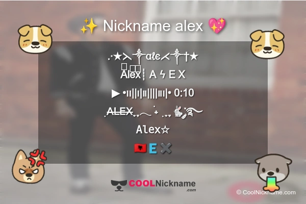 Stylish Nickname for alex
