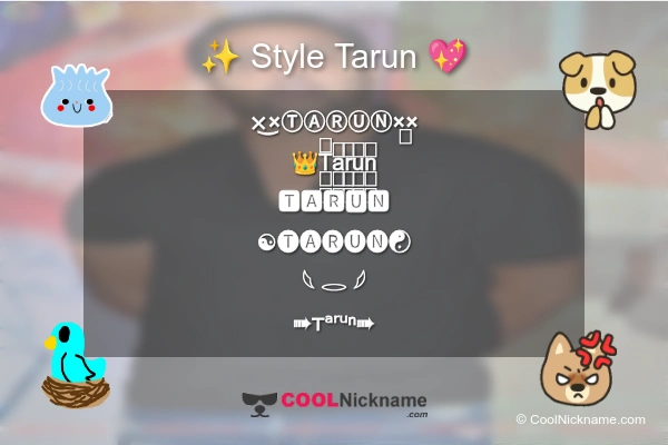 Stylish Nickname for Tarun