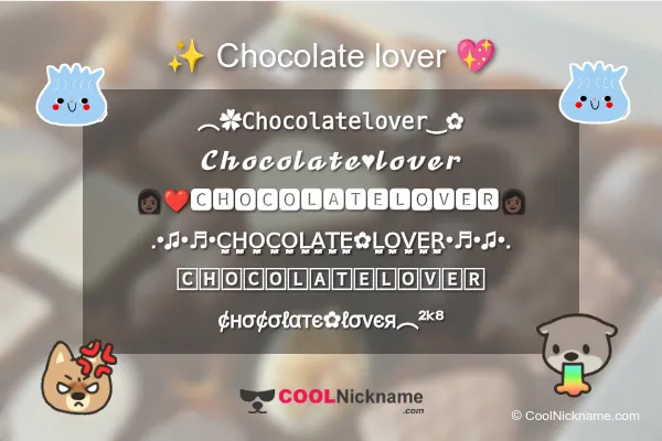 Chocolate lover