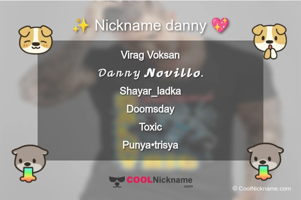 Stylish Nickname for danny