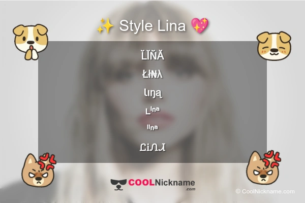 Stylish Nickname for Lina