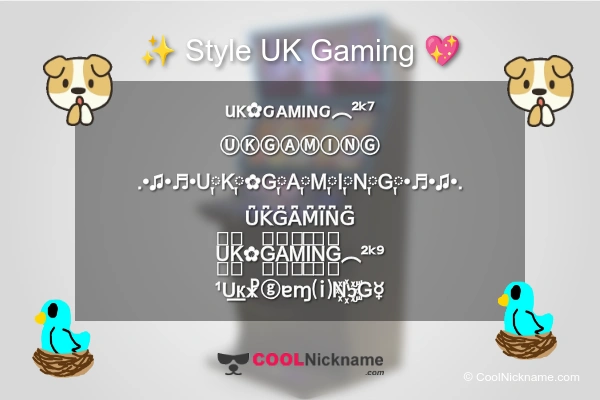 Stylish Nickname for UK Gaming
