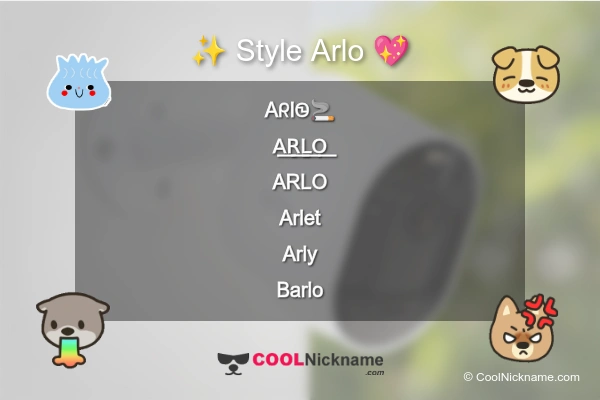 Stylish Nickname for Arlo
